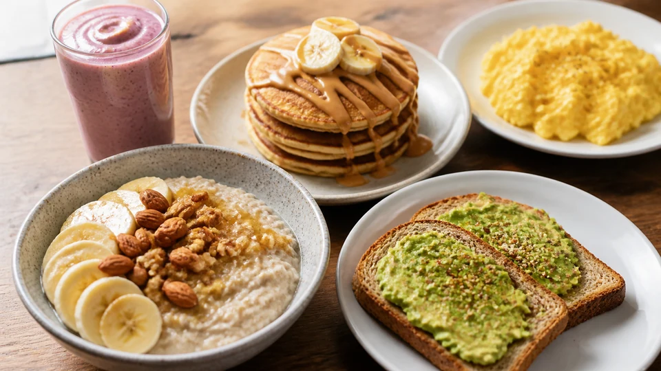 1000 calorie breakfast for weight gain prepared for Pancakes World.