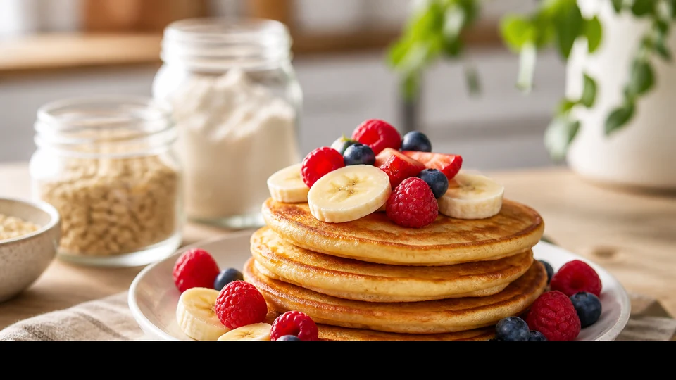 Accidentally vegan pancake mix prepared for Pancake World.