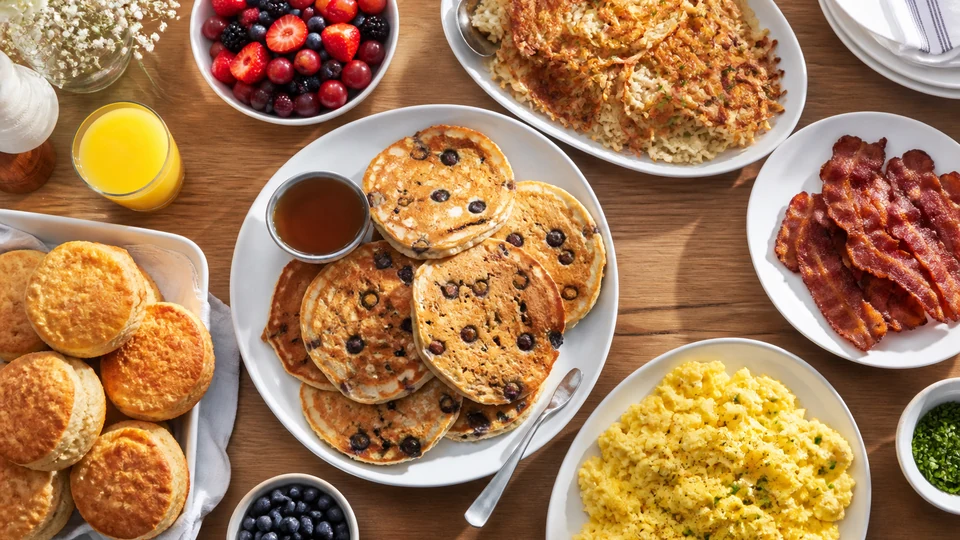 American brunch ideas prepared for Pancakes World.