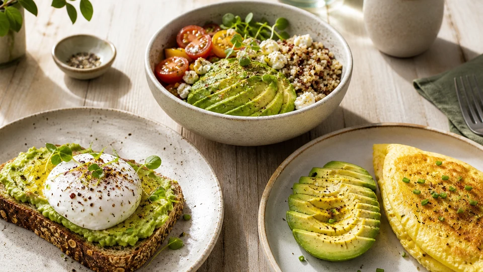 Avocado recipes breakfast prepared for Pancakes World.