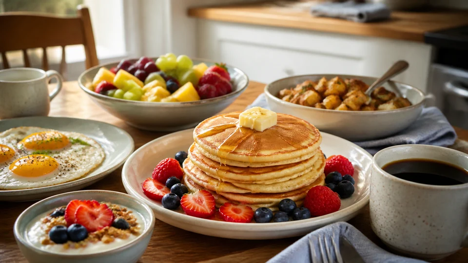 Best breakfast meals prepared for Pancakes World.