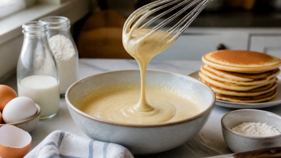 Best pancake batter ever prepared for Pancakes World.