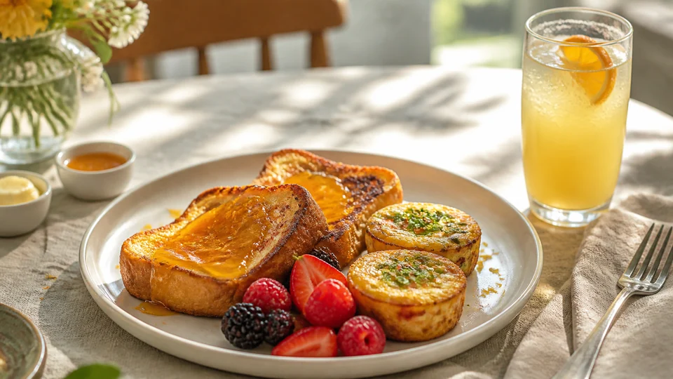 Boozy brunch recipes prepared for Pancakes World.