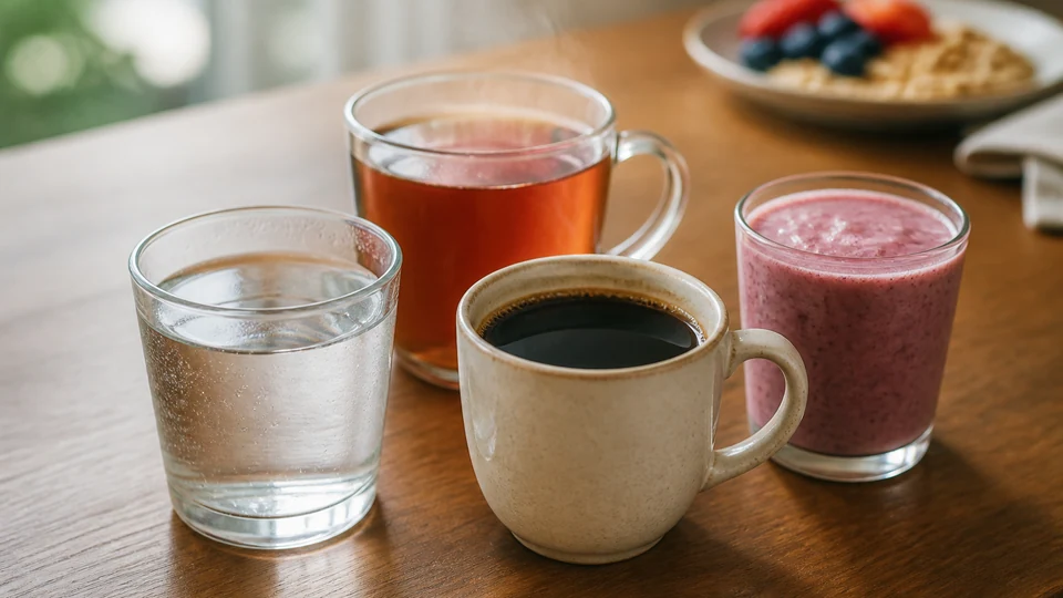 Breakfast drink prepared for Pancakes World.