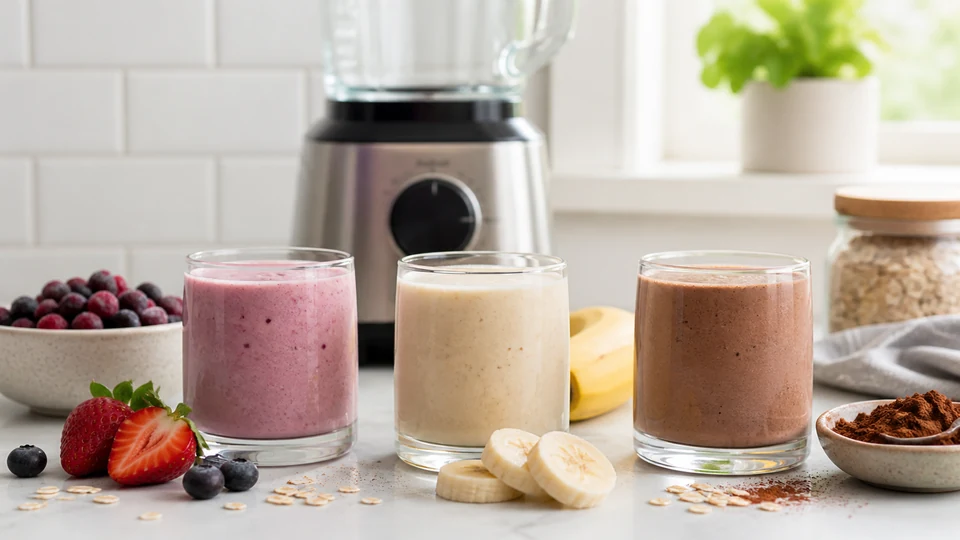 Breakfast shake recipes prepared for Pancakes World.