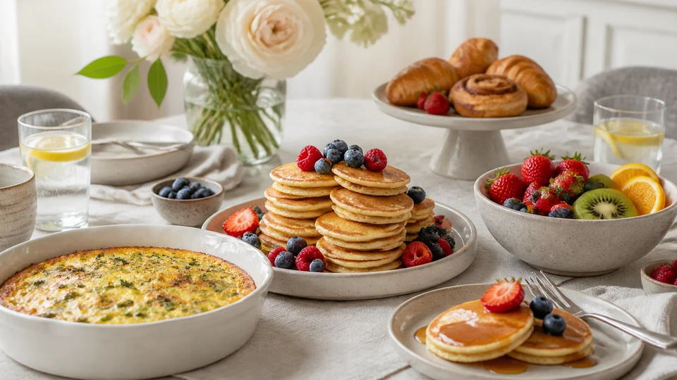 Bridal brunch ideas prepared for Pancakes World.