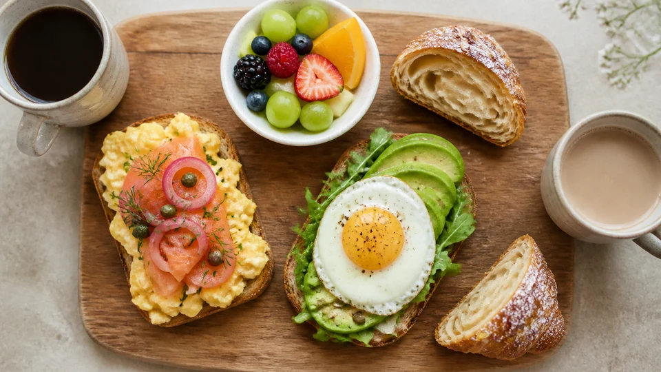Brunch for 2 ideas prepared for Pancakes World.