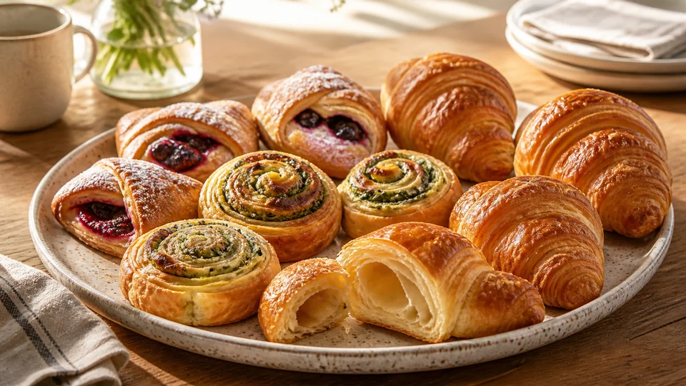 Brunch pastry recipes prepared for Pancakes World.