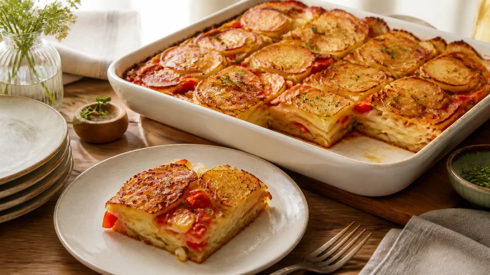 Brunch potato recipe make ahead prepared for Pancakes World.