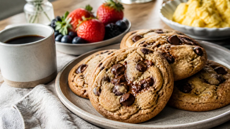 Brunch with babs chocolate chip cookies prepared for Pancakes World.