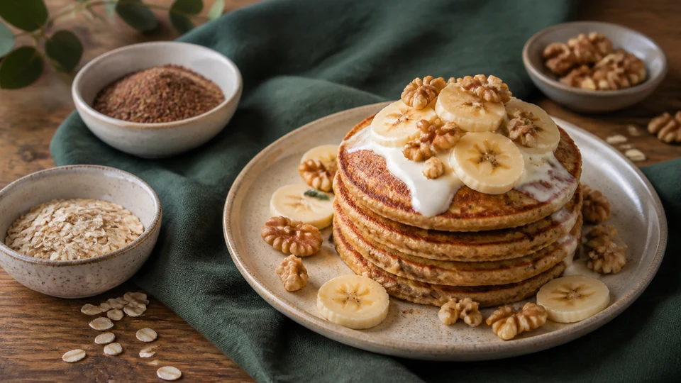 Buddhist chef vegan pancakes prepared for Pancakes World.