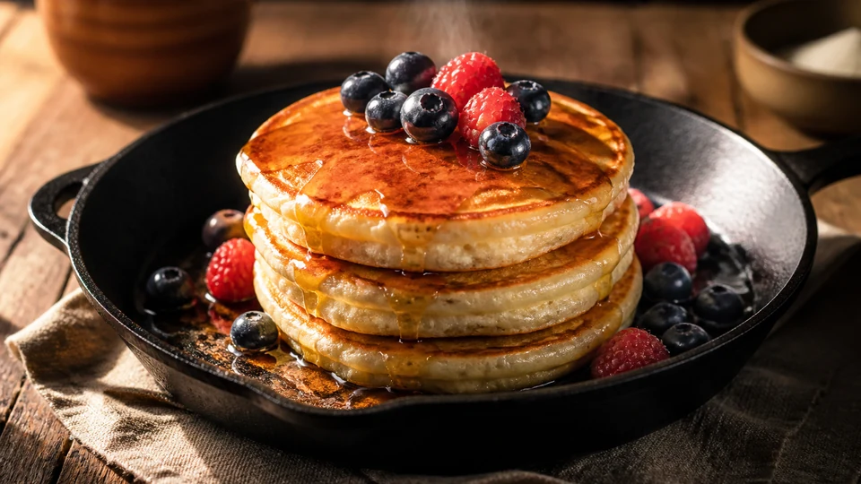 Buttermilk hotcake prepared for Pancake World.