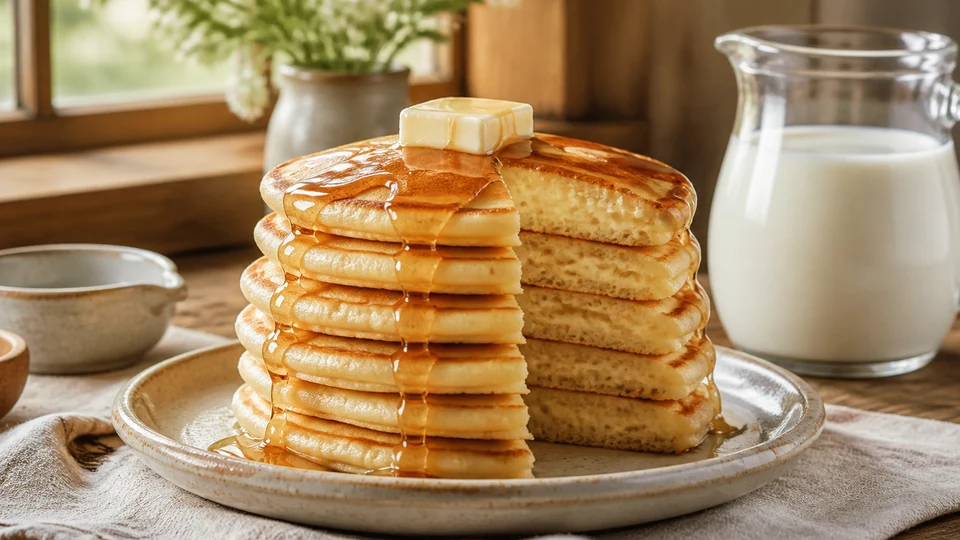 Buttermilk pancake house prepared for Pancakes World.