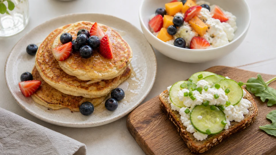 Cottage cheese recipes breakfast prepared for Pancakes World.