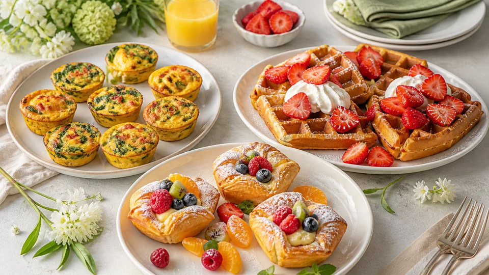 Easter brunch suggestions prepared for Pancakes World.
