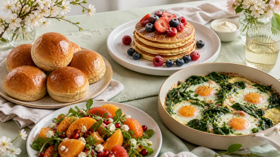Easter sunday brunch ideas prepared for Pancakes World.