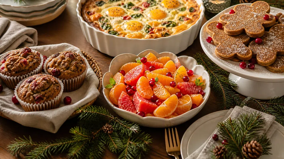 Easy christmas brunch menu prepared for Pancake World.