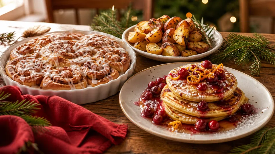 Easy christmas brunch recipes prepared for Pancake World.
