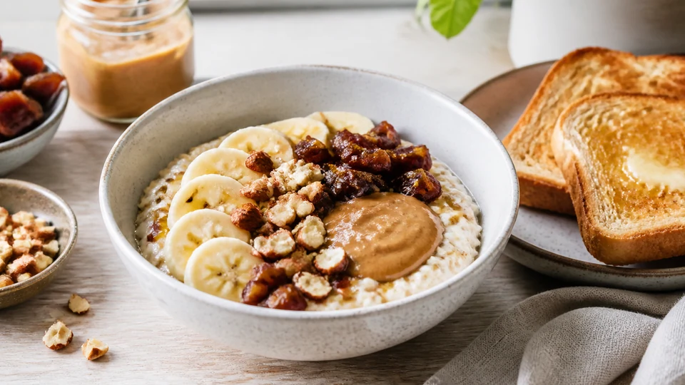 Easy high calorie breakfast prepared for Pancakes World.