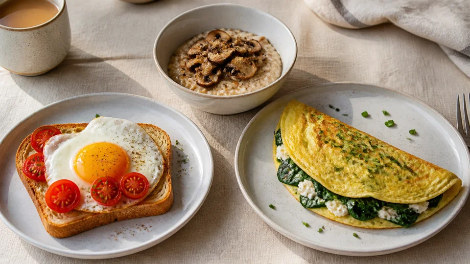 Easy savory breakfast ideas prepared for Pancakes World.