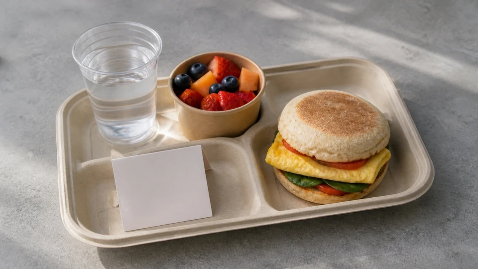 Fast food breakfast for diabetics prepared for Pancakes World.