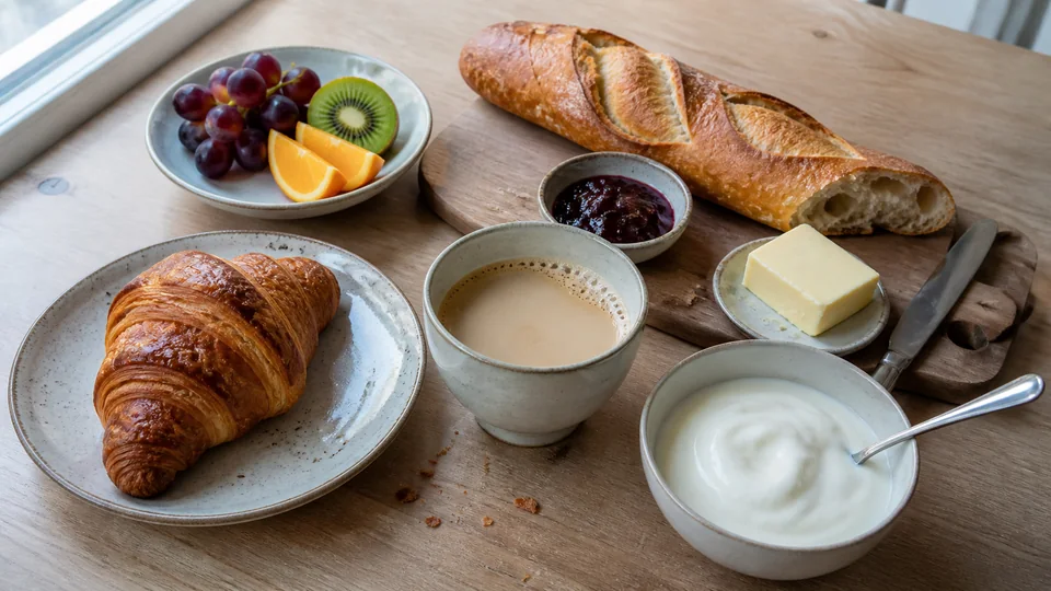 French breakfast foods prepared for Pancakes World.