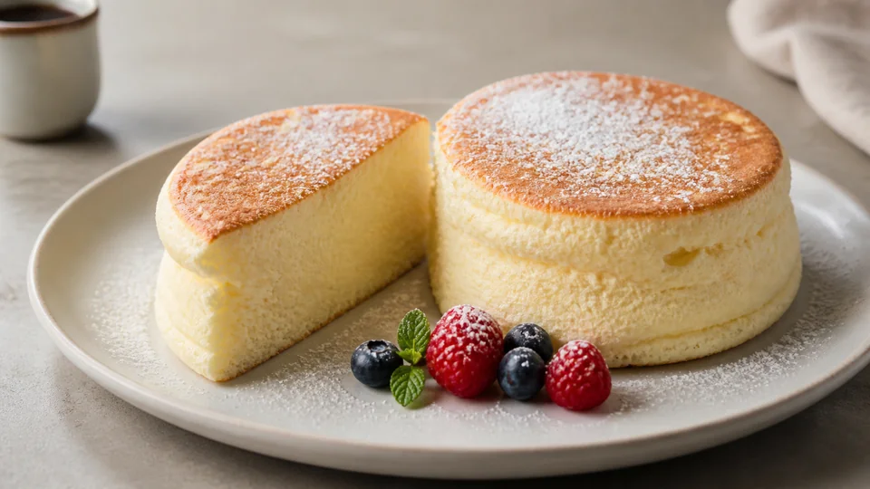 Fuwa fuwa Japanese pancake prepared for Pancakes World.