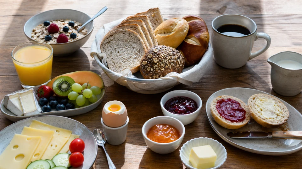 German breakfast foods prepared for Pancakes World.