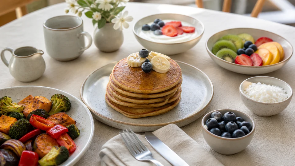 Gluten dairy free brunch recipes prepared for Pancakes World.