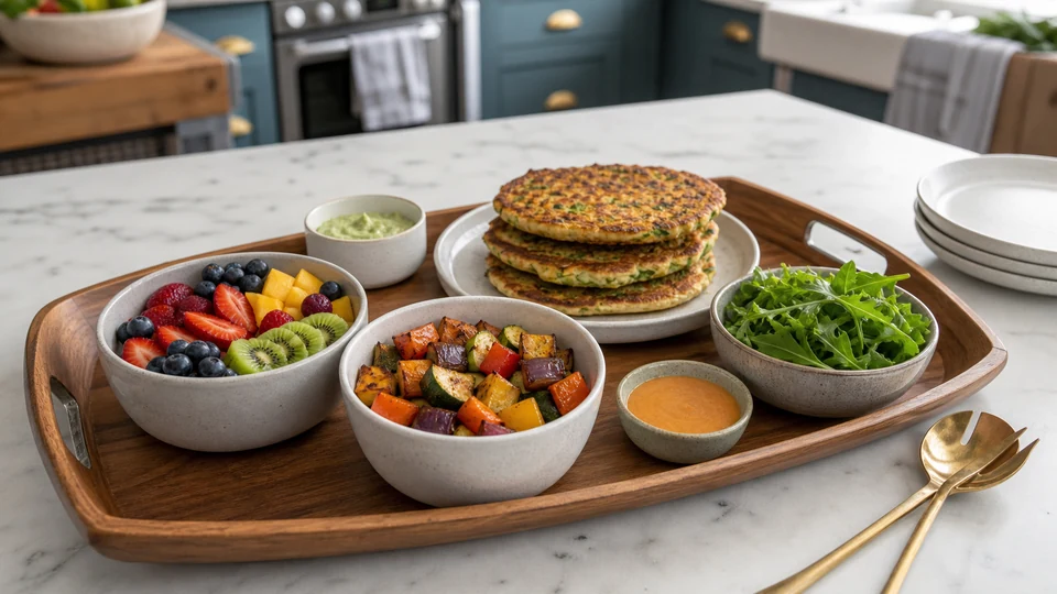 Editorial breakfast scene illustrating Gluten-Free Vegan Brunch: Structure, Service and Cross-Contact Limits