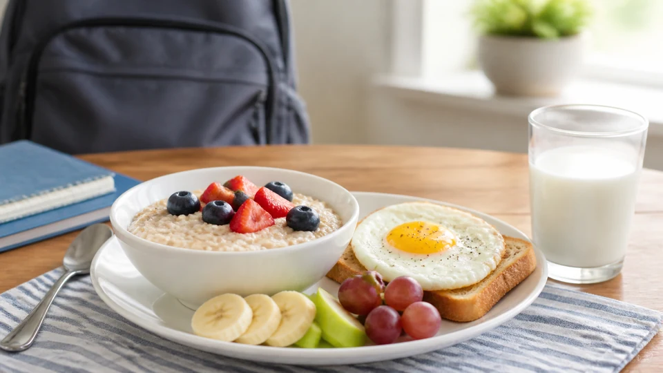 Healthy breakfast for 12 year olds prepared for Pancakes World.