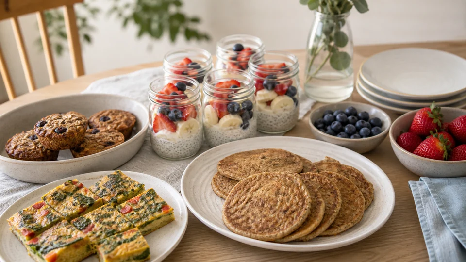 Healthy brunch recipes make ahead prepared for Pancakes World.