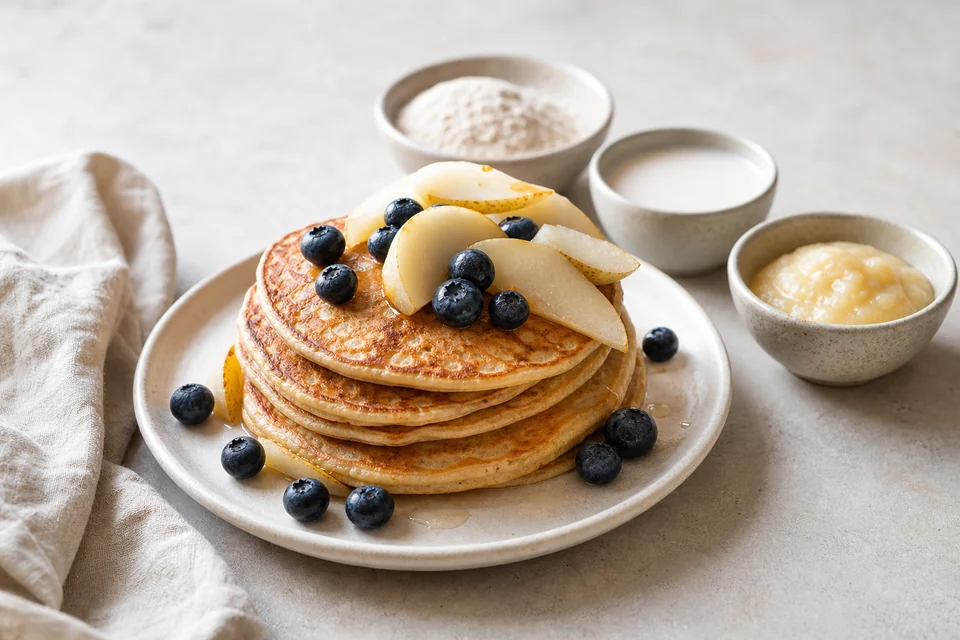 Finished pancake dish illustrating dietary pancake adaptations