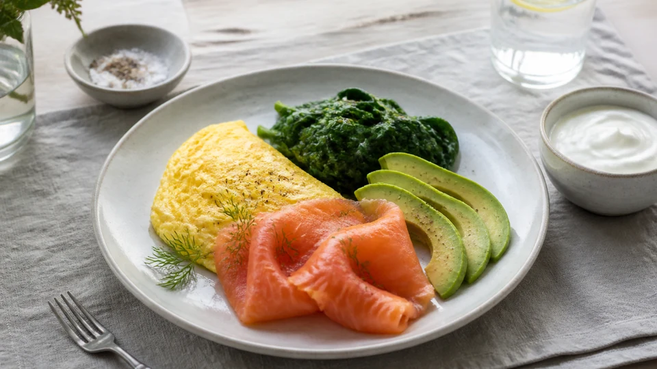 Lchf breakfast prepared for Pancakes World.