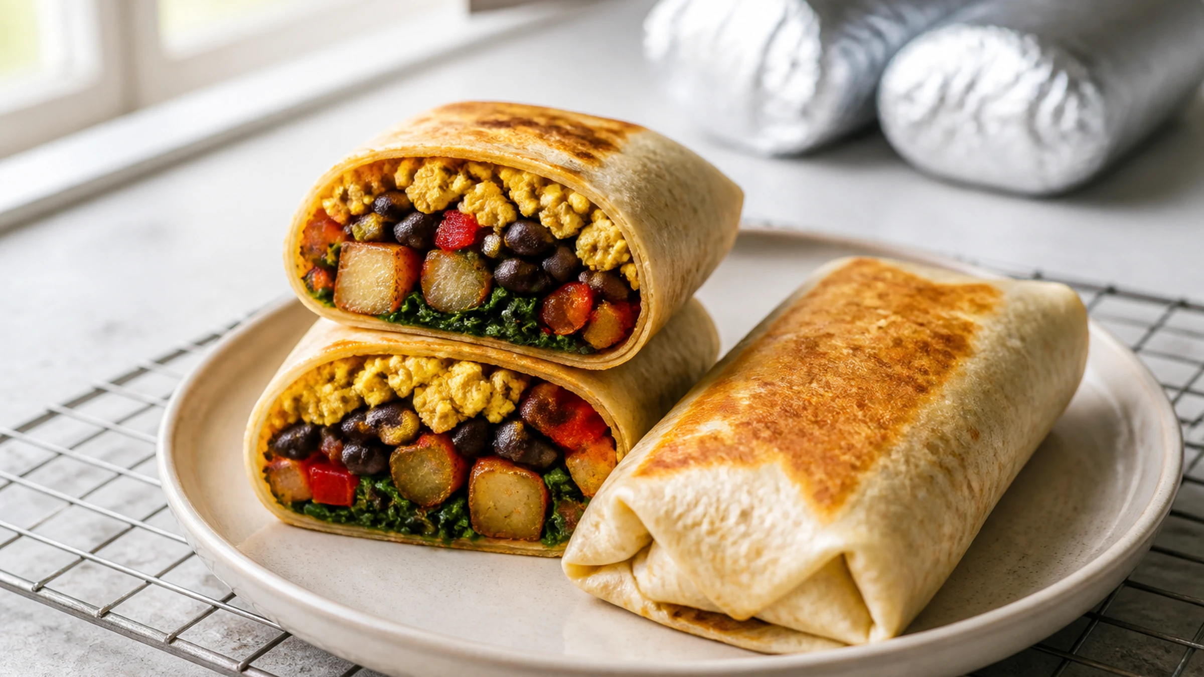 Editorial image for Make-Ahead Vegan Breakfast Burritos: Freeze and Reheat Well