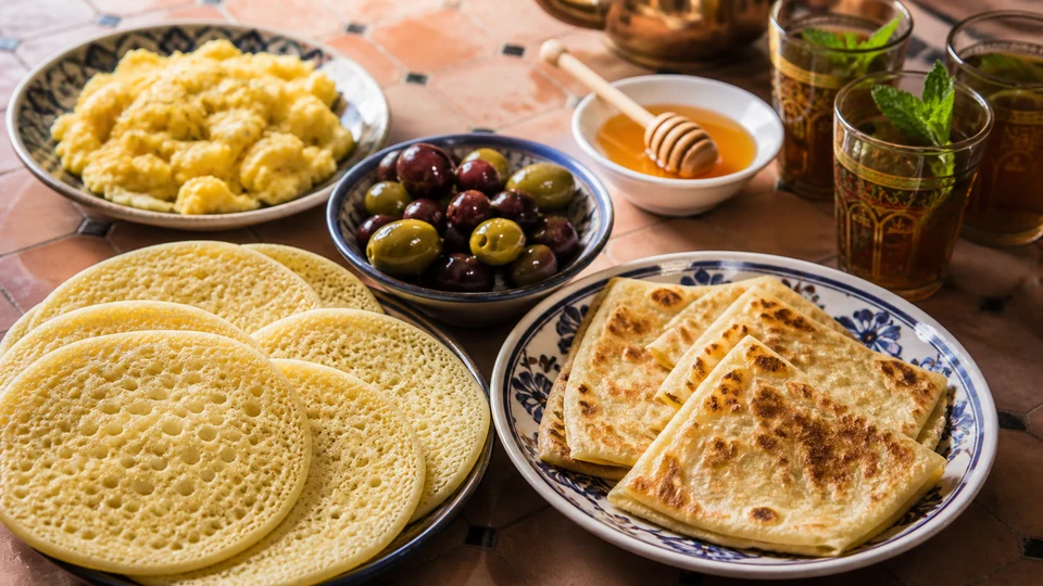 Moroccan breakfast prepared for Pancakes World.