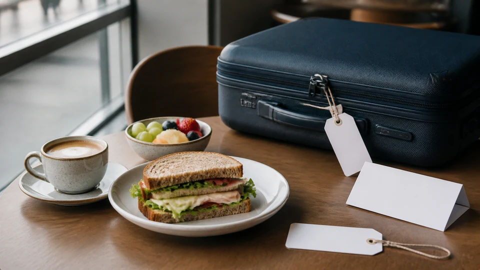 Editorial breakfast scene illustrating Munich Between Checkout and Departure: Luggage and Food Itinerary