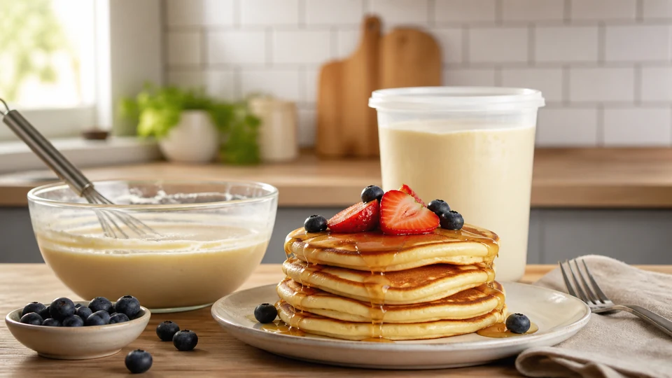 Pancake batter tesco prepared for Pancakes World.