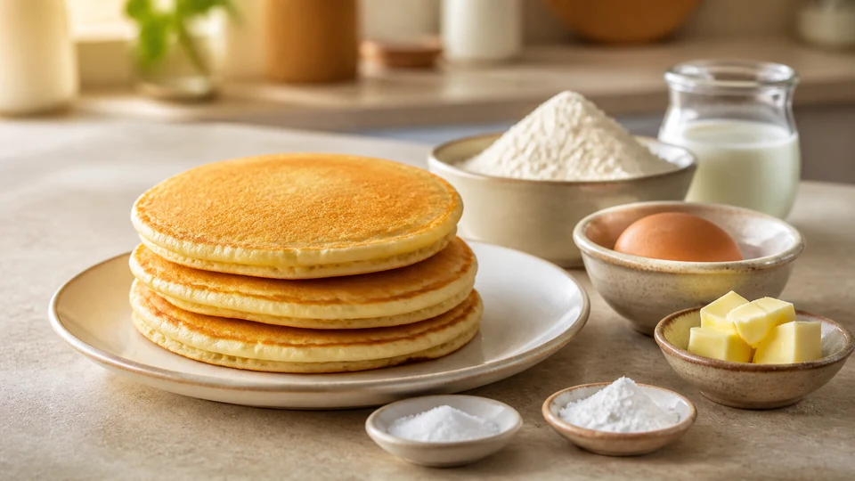 Pancake ingredients prepared for Pancakes World.