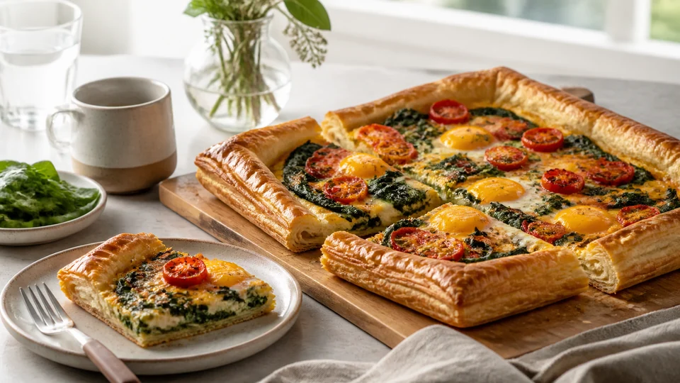 Puff pastry brunch recipe prepared for Pancakes World.