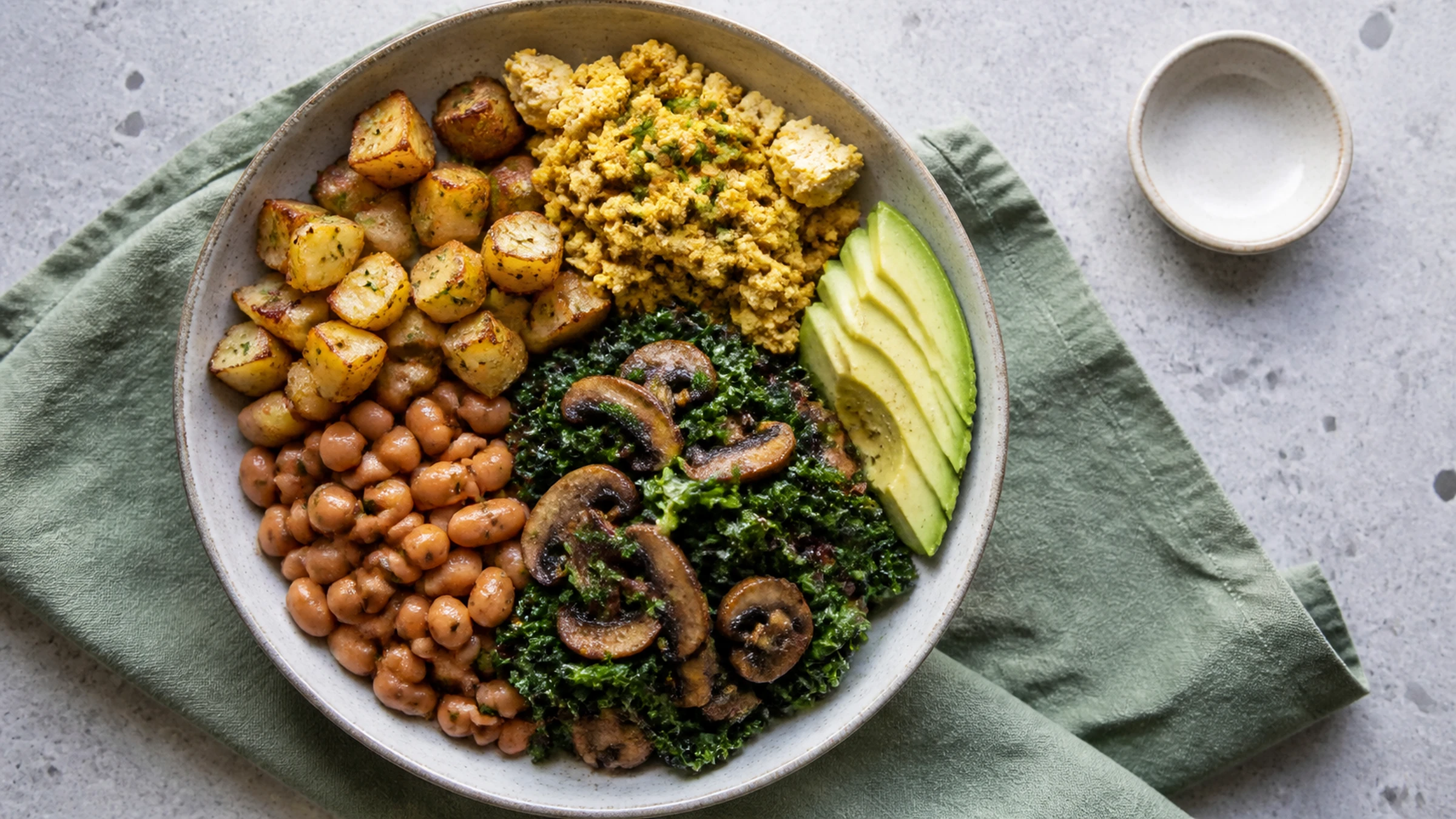 Editorial image for Savory Vegan Breakfast Bowl: A Component and Reheat Plan