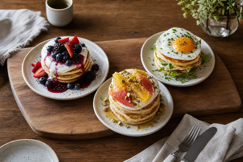 Finished pancake dish illustrating pancake serving and plating