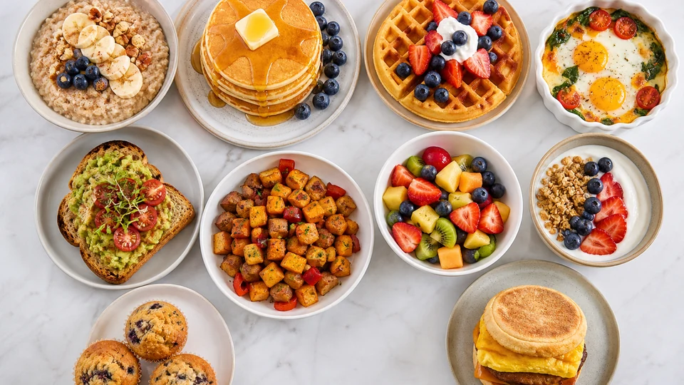 Top 10 breakfast recipes prepared for Pancakes World.