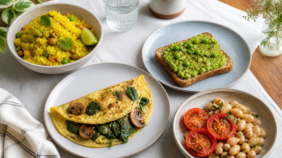 Veg breakfast ideas prepared for Pancakes World.