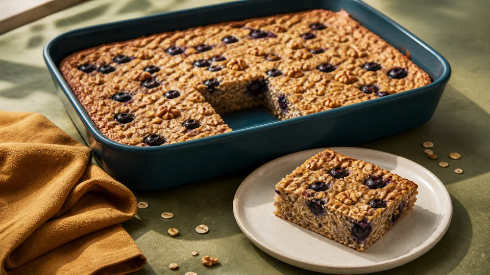 Editorial image for Vegan Baked Oatmeal: Set, Cool, and Portion.