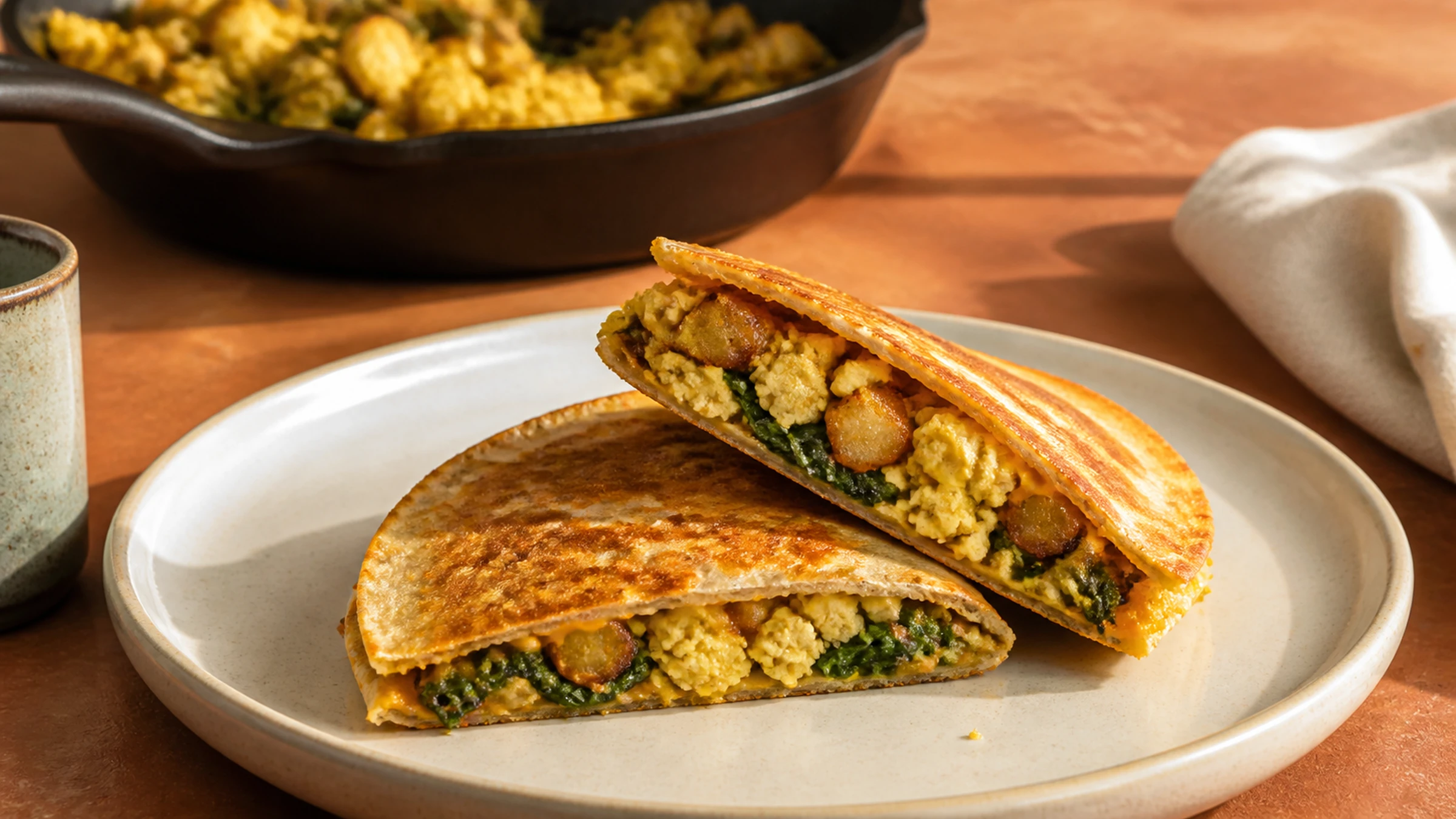 Editorial image for Vegan Breakfast Quesadilla: How to Keep the Shell Crisp and the Center Dry