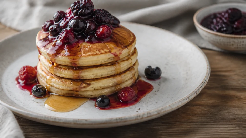Vegan gluten free pancakes minimalist baker prepared for Pancake World.