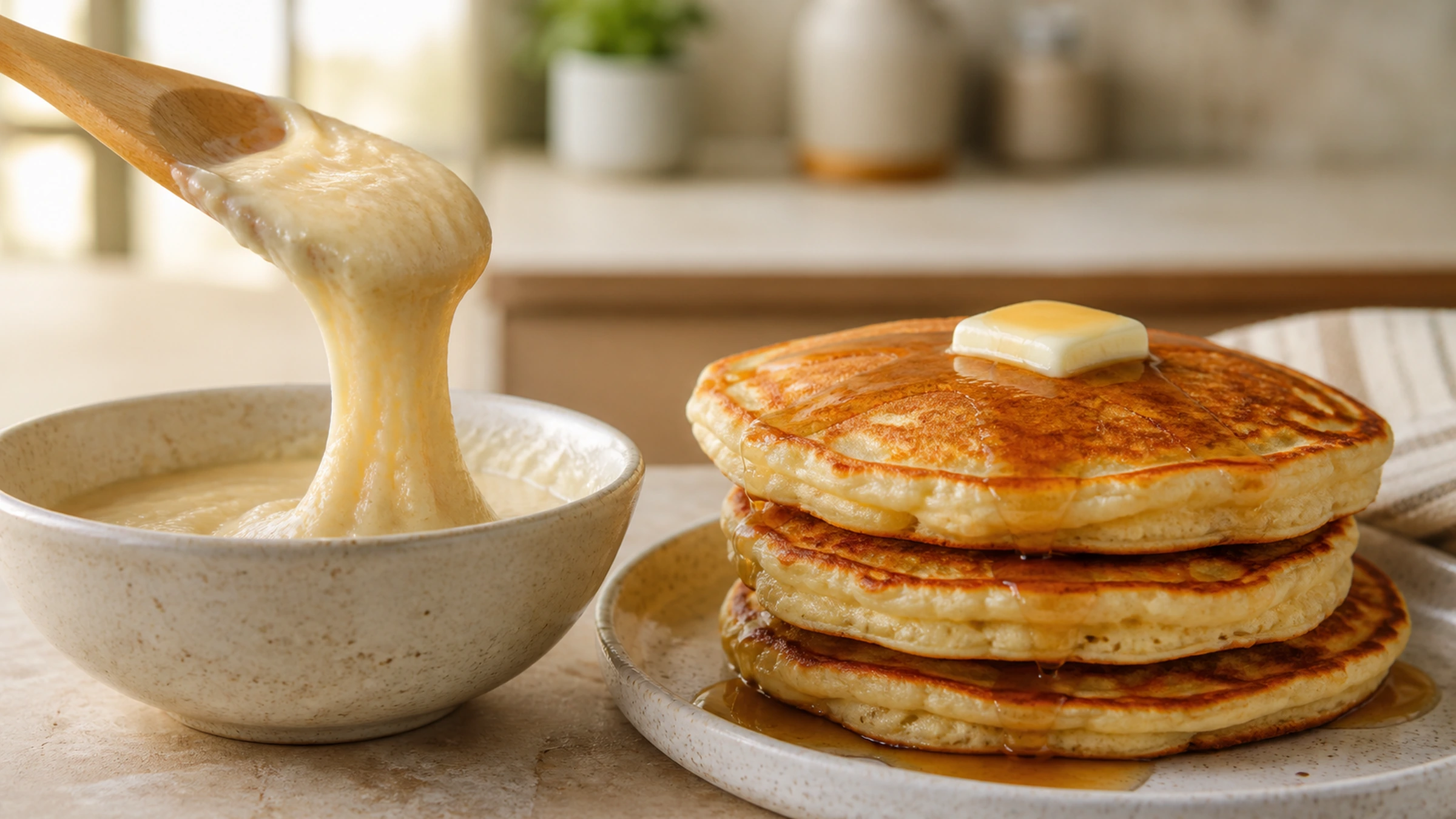 Editorial image for Why Is Pancake Batter Sticky? Diagnose Before Adding More Flour