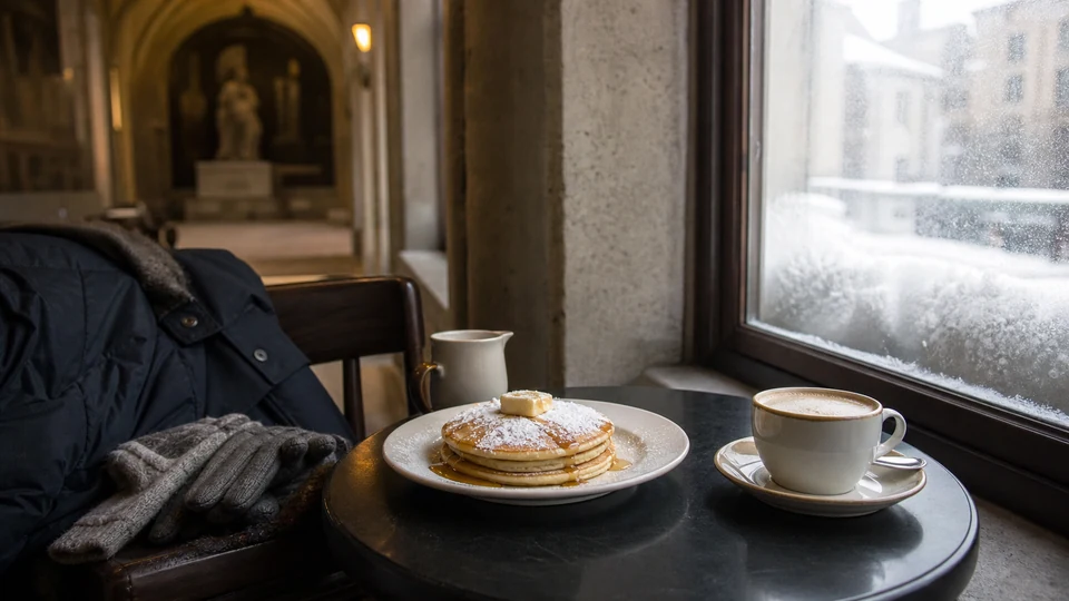 Editorial breakfast scene illustrating Winter Breakfast and Indoor Sights in Munich