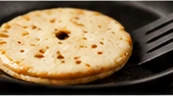 Pancake cooking in a pan